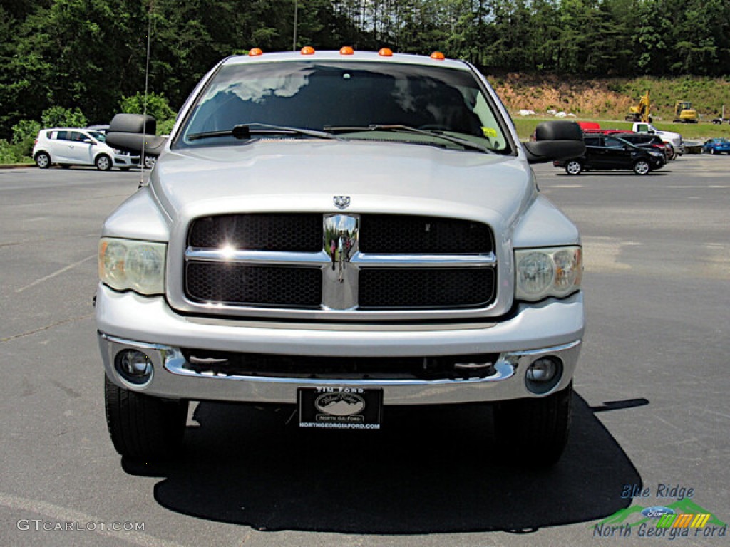 2003 Ram 3500 ST Quad Cab 4x4 - Bright Silver Metallic / Taupe photo #8