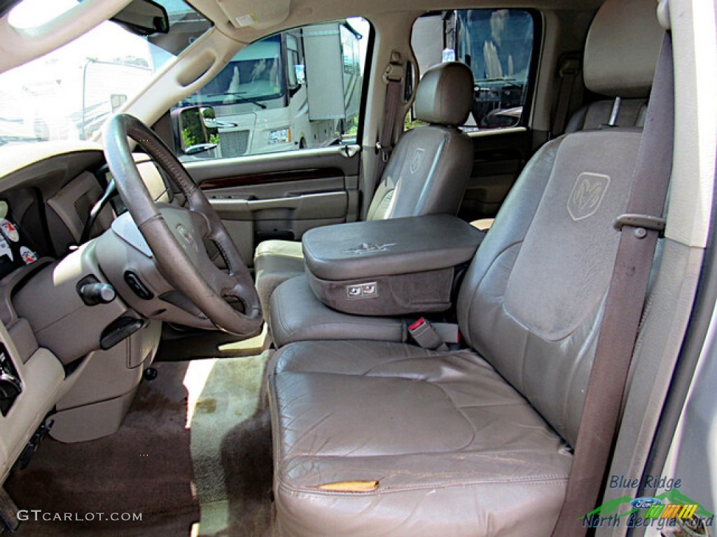 2003 Ram 3500 ST Quad Cab 4x4 - Bright Silver Metallic / Taupe photo #11