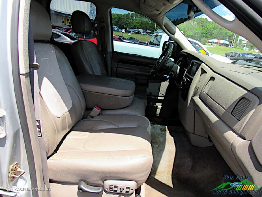 2003 Ram 3500 ST Quad Cab 4x4 - Bright Silver Metallic / Taupe photo #12