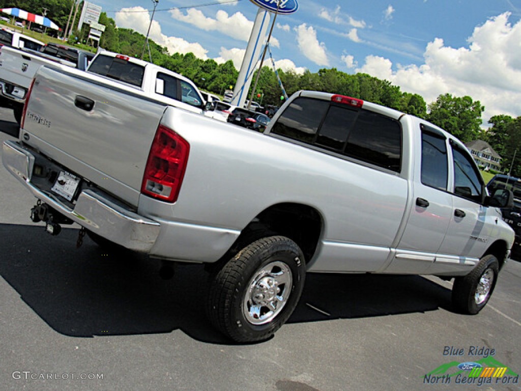 2003 Ram 3500 ST Quad Cab 4x4 - Bright Silver Metallic / Taupe photo #21