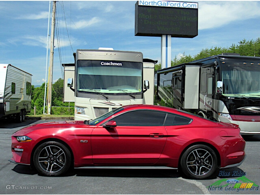 2018 Mustang GT Fastback - Ruby Red / Ebony photo #2