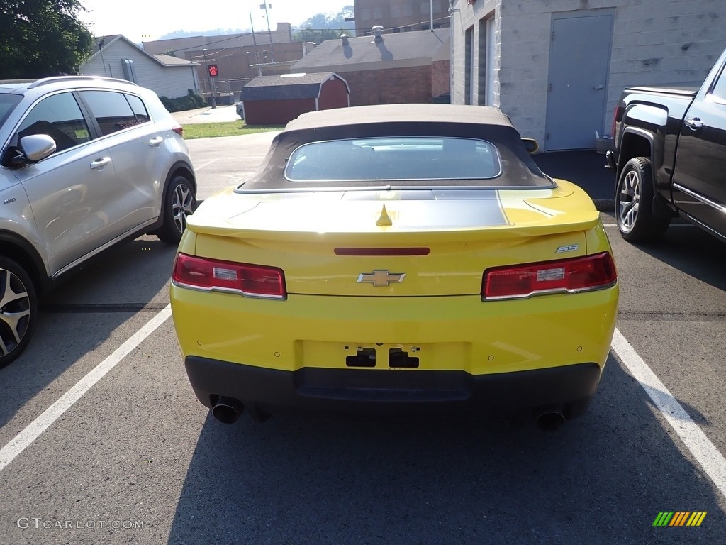 2015 Camaro SS Convertible - Bright Yellow / Black photo #4