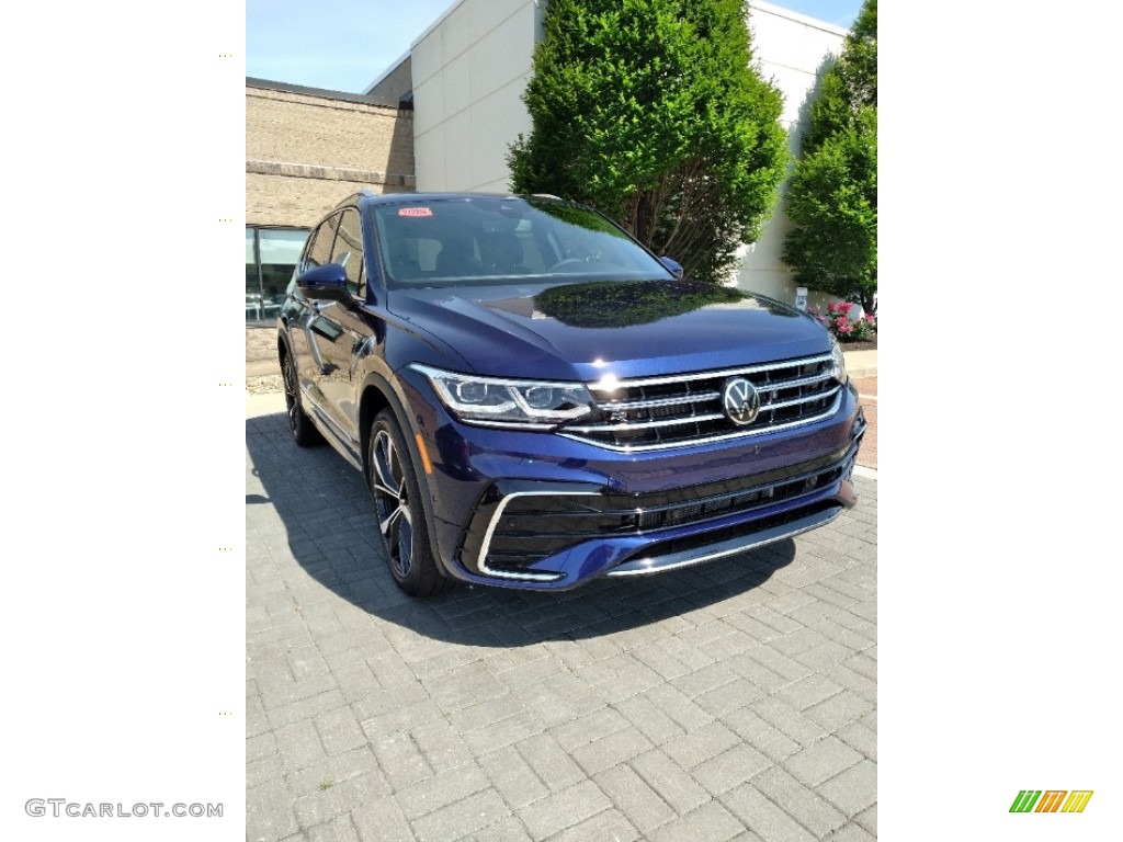 2022 Tiguan SEL R-Line 4Motion - Atlantic Blue Metallic / Titan Black photo #1