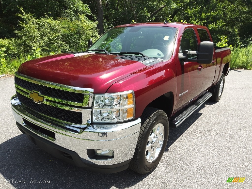Deep Ruby Metallic 2014 Chevrolet Silverado 2500HD LTZ Crew Cab Exterior Photo #144397438