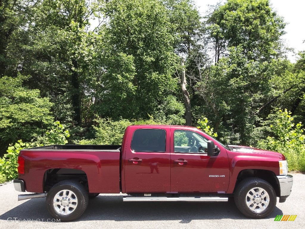 Deep Ruby Metallic 2014 Chevrolet Silverado 2500HD LTZ Crew Cab Exterior Photo #144397544