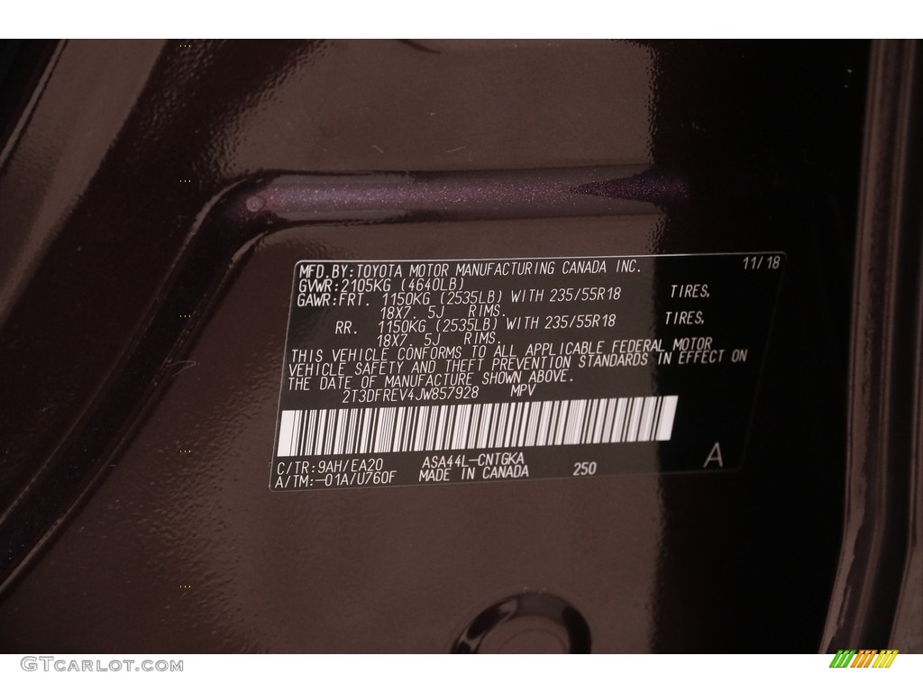 2018 RAV4 Limited AWD - Black / Black photo #22