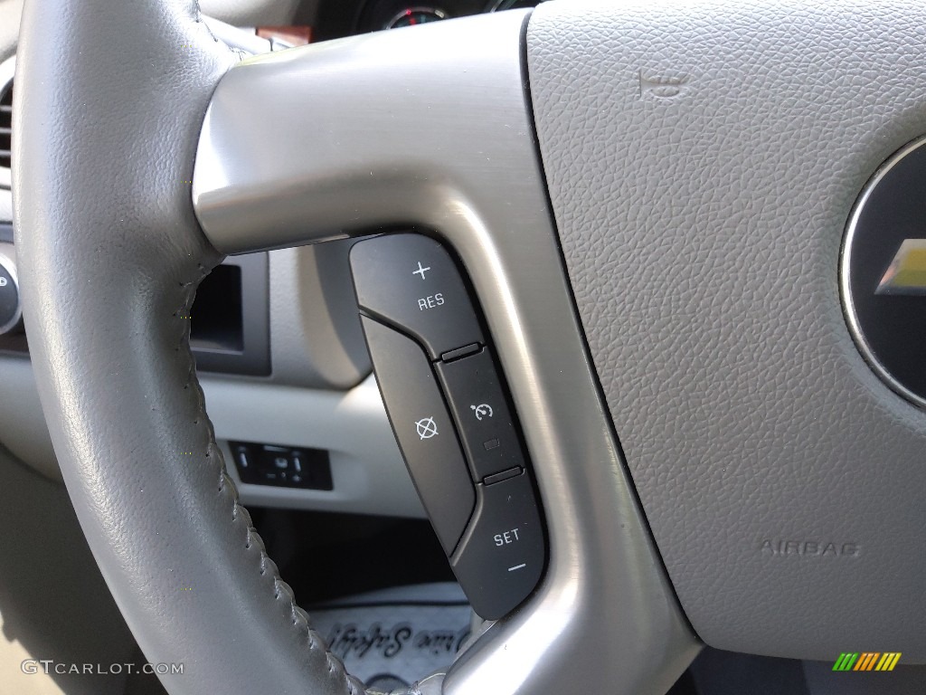 2014 Chevrolet Silverado 2500HD LTZ Crew Cab Light Titanium/Dark Titanium Steering Wheel Photo #144397849