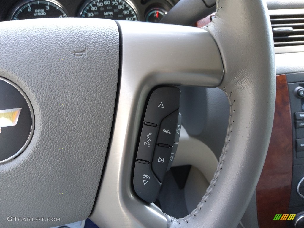 2014 Chevrolet Silverado 2500HD LTZ Crew Cab Light Titanium/Dark Titanium Steering Wheel Photo #144397861