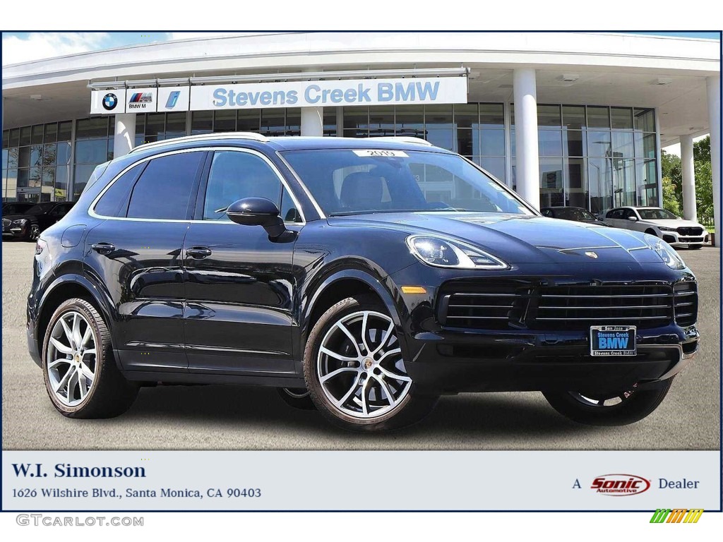 2021 Cayenne  - Black / Black/Mojave Beige photo #1