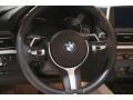 Ivory White 2015 BMW 6 Series 650i xDrive Convertible Steering Wheel