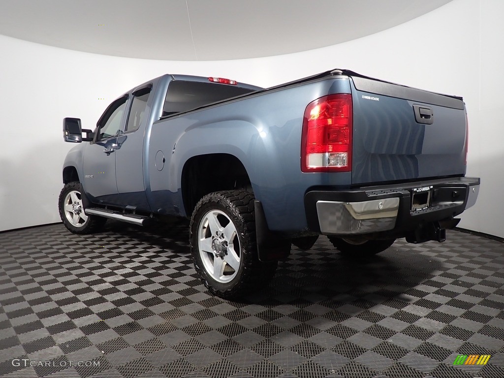 2013 Sierra 2500HD SLT Extended Cab 4x4 - Stealth Gray Metallic / Ebony photo #10