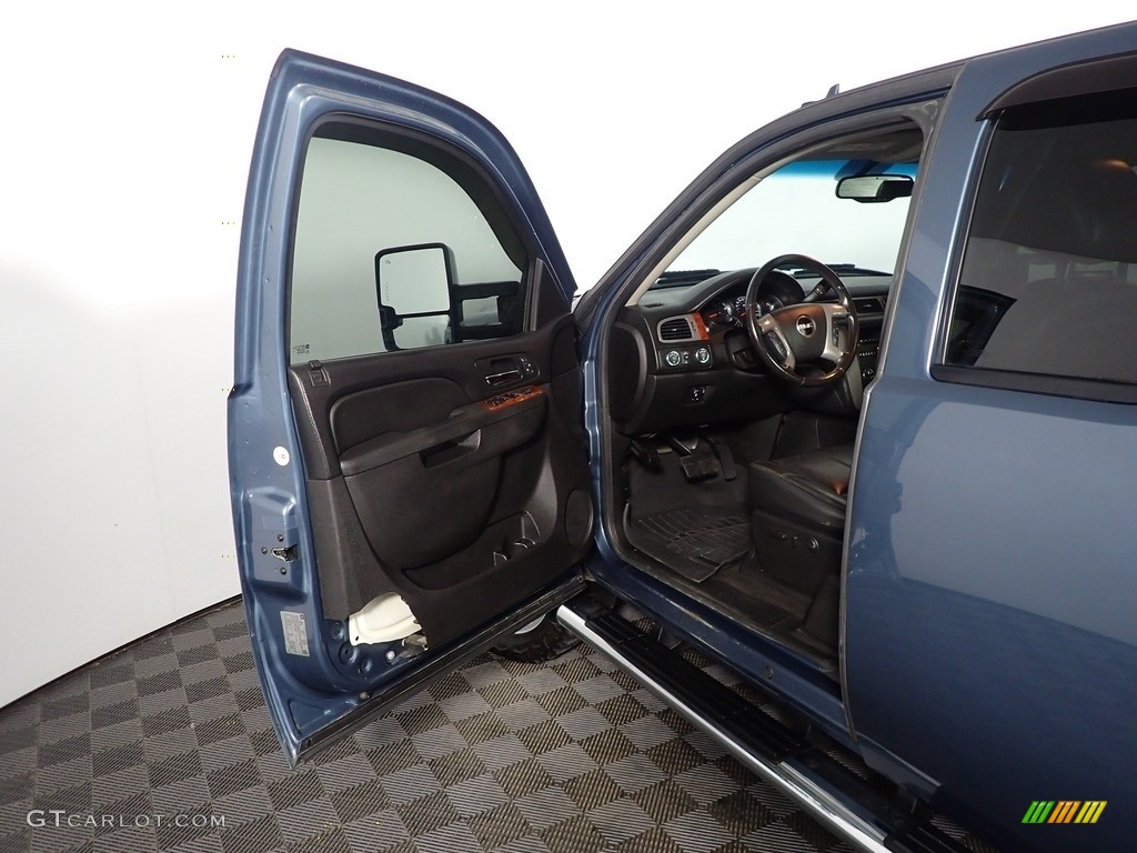 2013 Sierra 2500HD SLT Extended Cab 4x4 - Stealth Gray Metallic / Ebony photo #18