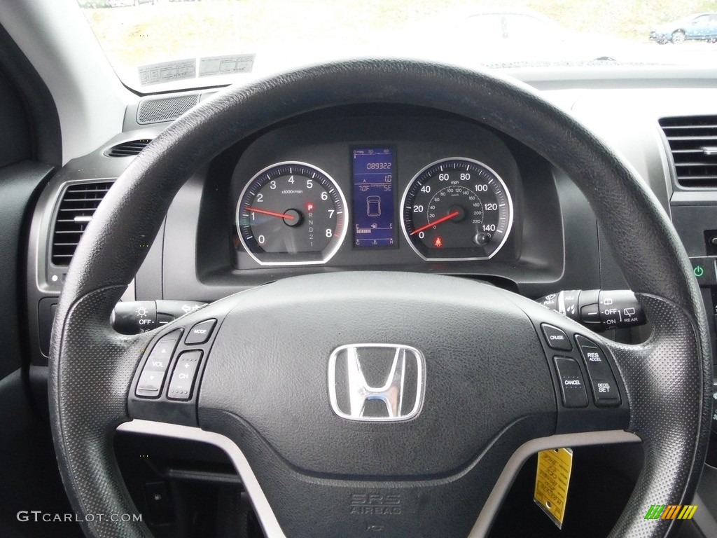 2010 Honda CR-V EX AWD Black Steering Wheel Photo #144399414