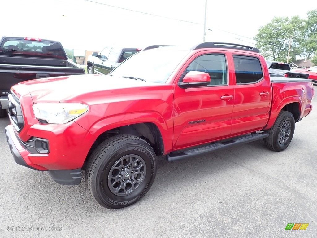 Barcelona Red Metallic 2020 Toyota Tacoma TRD Sport Double Cab 4x4 Exterior Photo #144399615