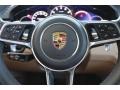 2021 Porsche Cayenne Black/Mojave Beige Interior Steering Wheel Photo
