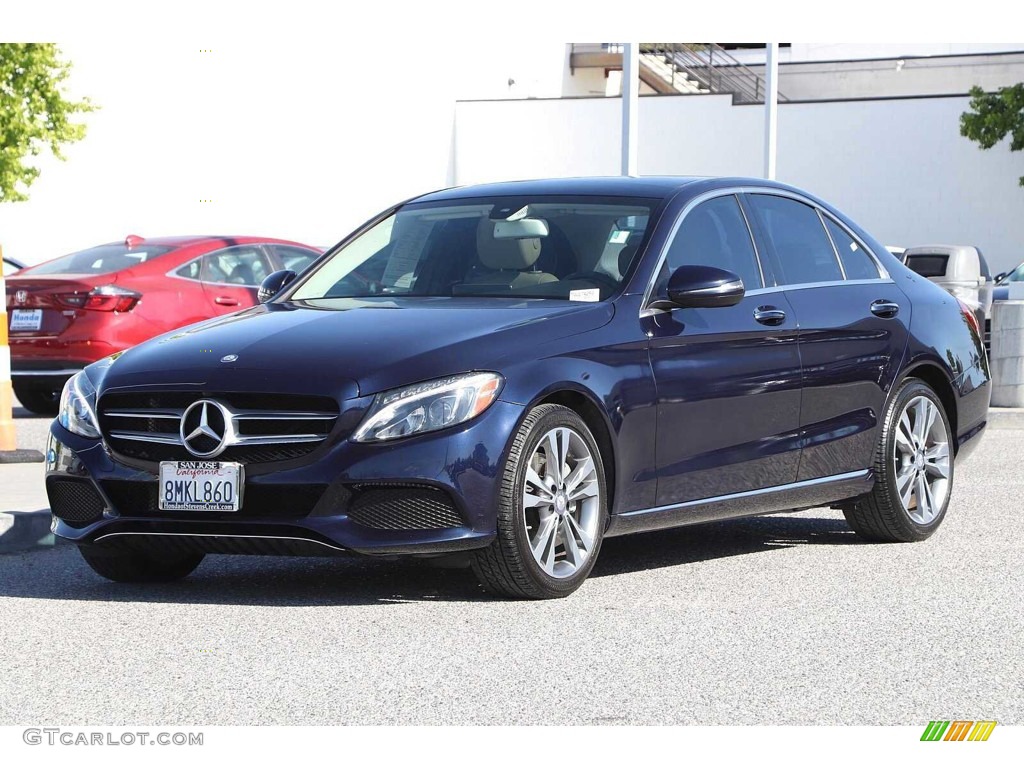 2016 C 300 Sedan - Lunar Blue Metallic / Silk Beige/Black photo #13