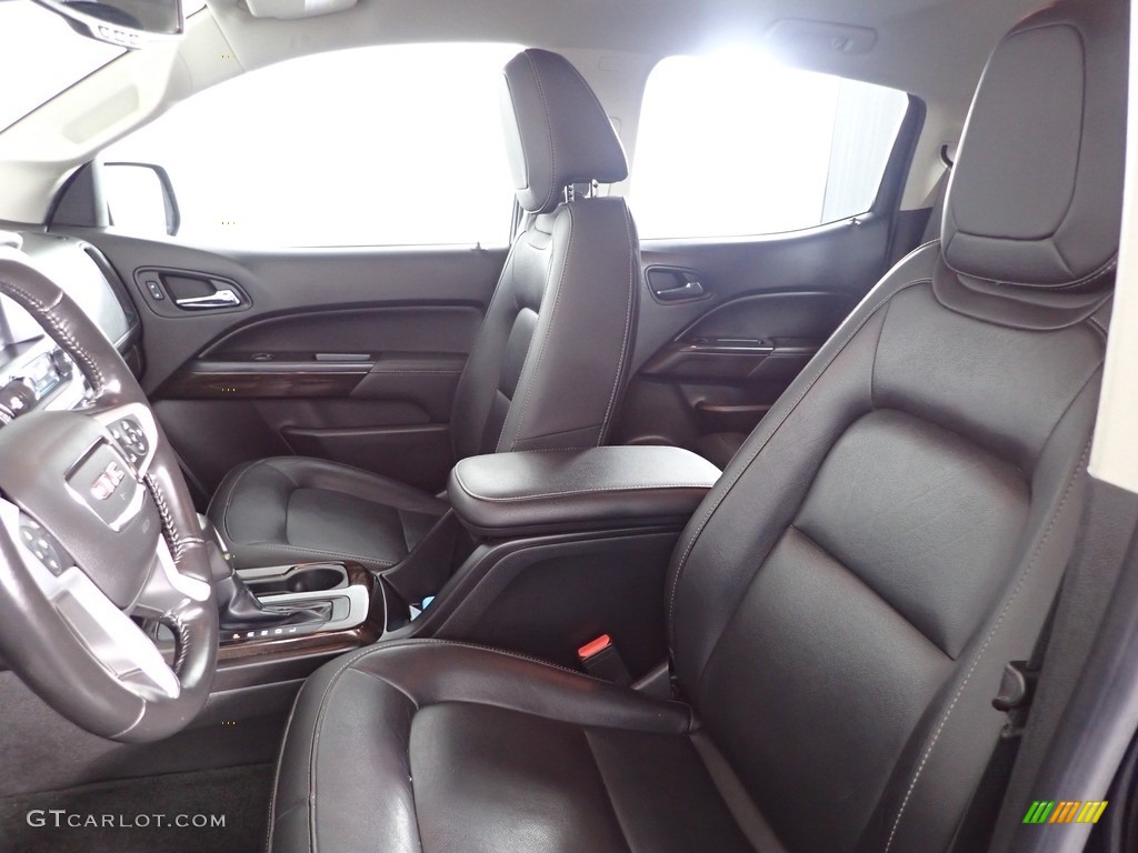 Jet Black Interior 2018 GMC Canyon SLT Crew Cab 4x4 Photo #144400416
