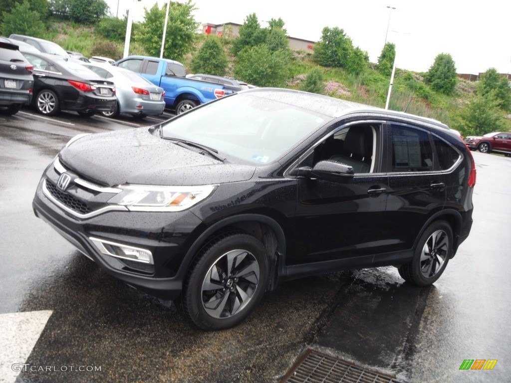 2016 CR-V Touring AWD - Crystal Black Pearl / Black photo #6