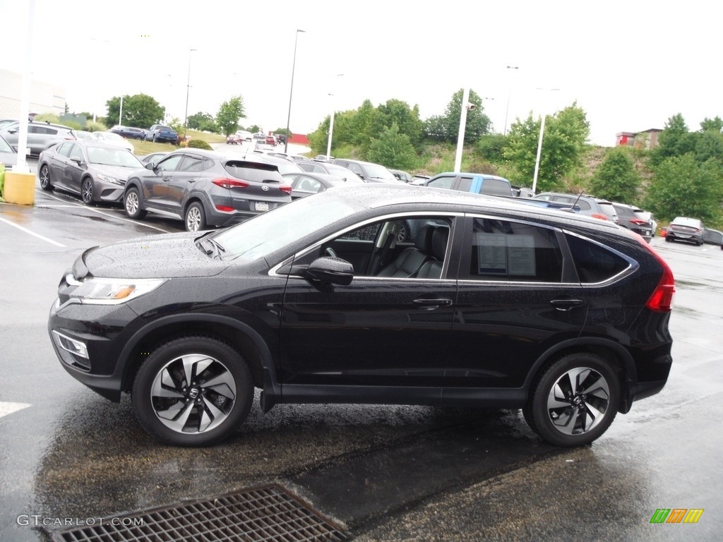 2016 CR-V Touring AWD - Crystal Black Pearl / Black photo #7