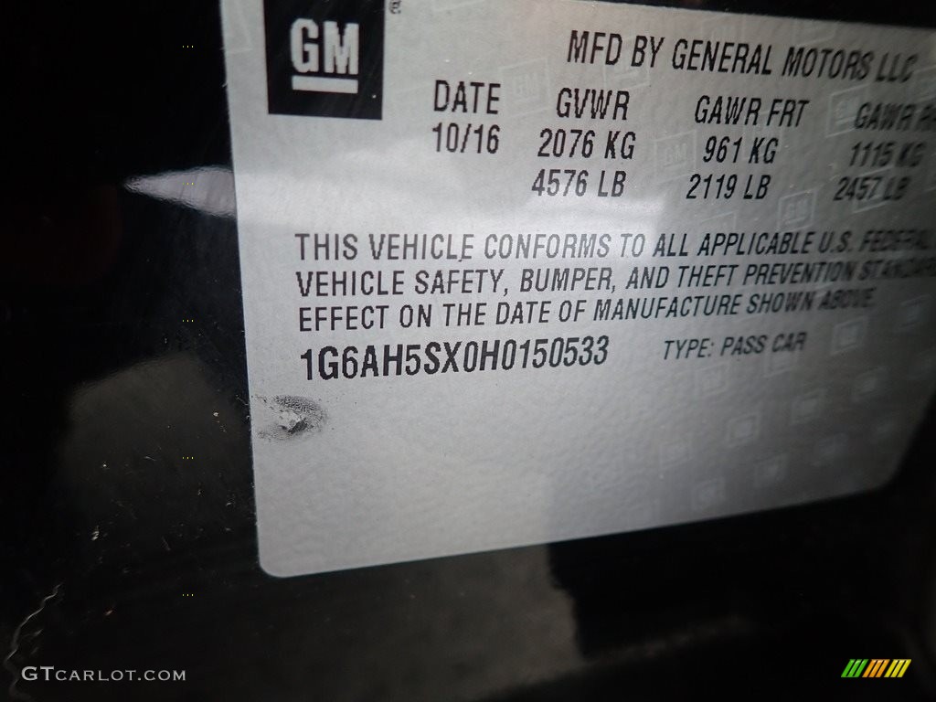 2017 ATS Luxury AWD - Black Raven / Light Platinum w/Jet Black Accents photo #15