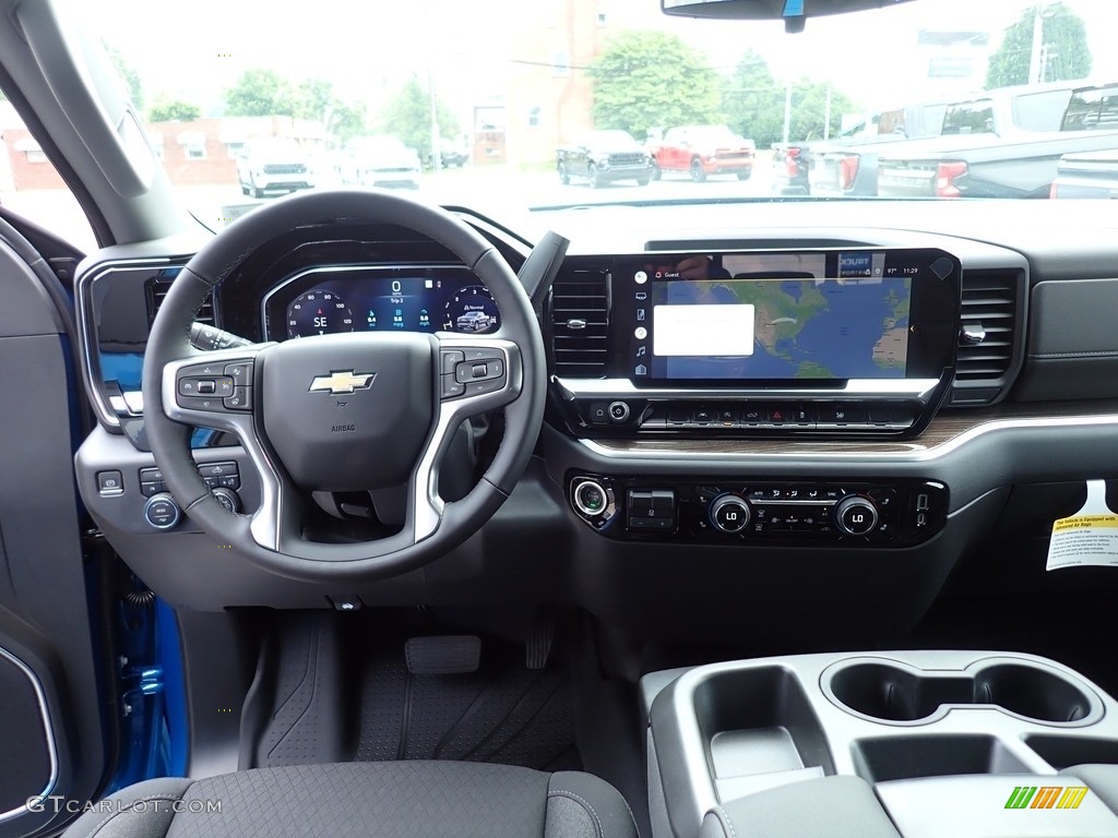Jet Black Interior 2022 Chevrolet Silverado 1500 LT Crew Cab 4x4 Photo #144401322