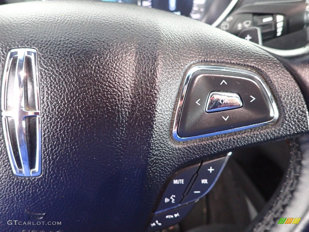 2016 Lincoln MKX Reserve AWD Ebony Steering Wheel Photo #144401943