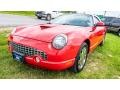 2002 Torch Red Ford Thunderbird Deluxe Roadster  photo #6