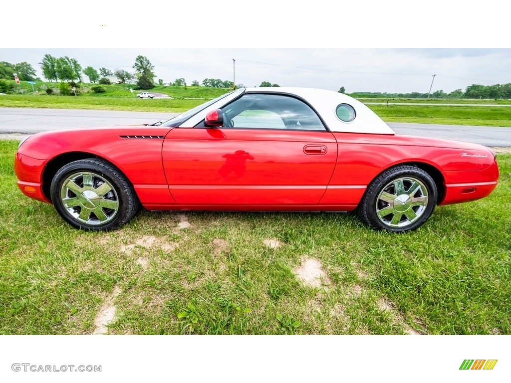 2002 Thunderbird Deluxe Roadster - Torch Red / Midnight Black photo #7