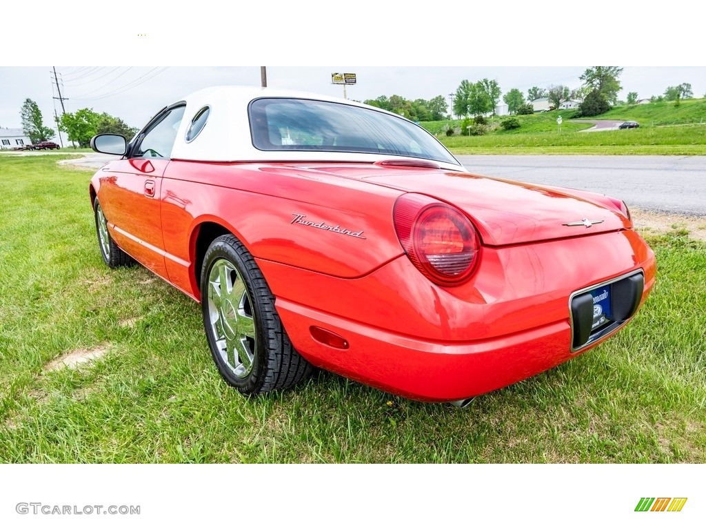 2002 Thunderbird Deluxe Roadster - Torch Red / Midnight Black photo #11