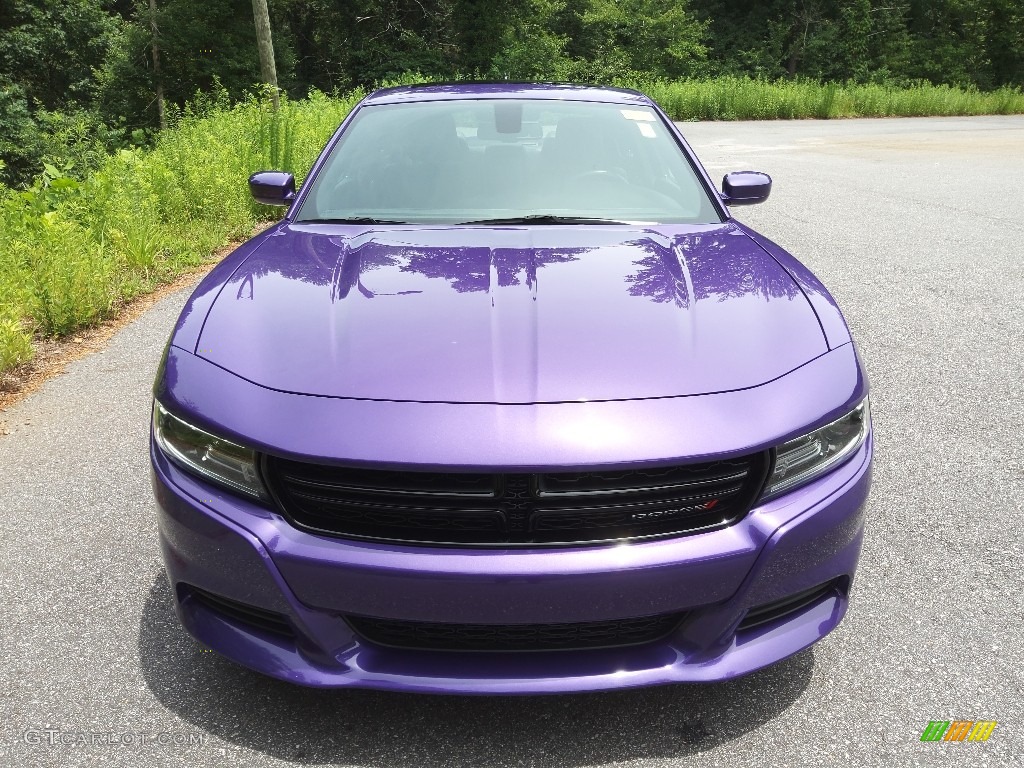 2019 Charger SXT - Plum Crazy Pearl / Black photo #3