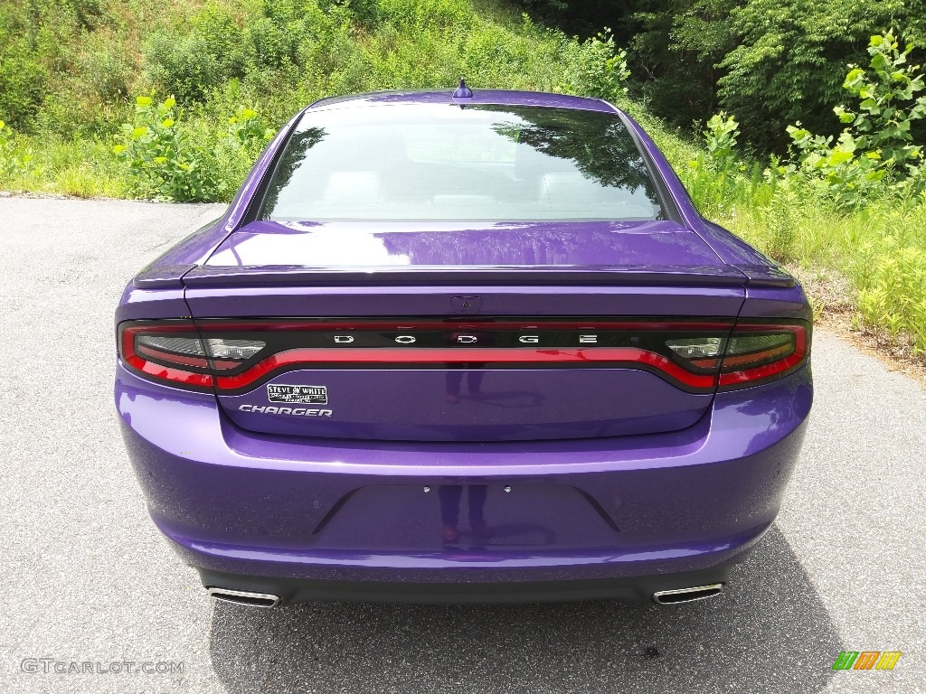 2019 Charger SXT - Plum Crazy Pearl / Black photo #7