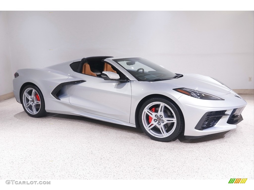 Silver Flare Metallic 2022 Chevrolet Corvette Stingray Coupe Exterior Photo #144403806