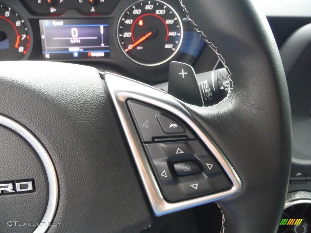 2019 Chevrolet Camaro LT Coupe Jet Black Steering Wheel Photo #144404451
