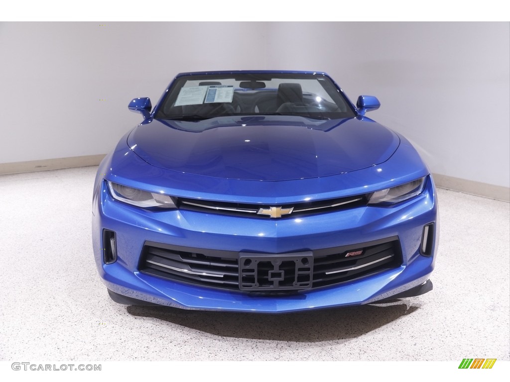 2017 Camaro LT Convertible - Hyper Blue Metallic / Jet Black photo #3