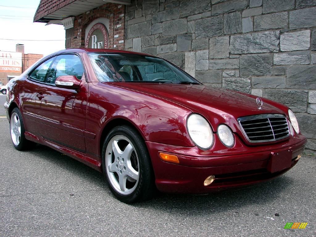Bordeaux Red Metallic 2002 Mercedes-Benz CLK 430 Coupe Exterior Photo #14440463