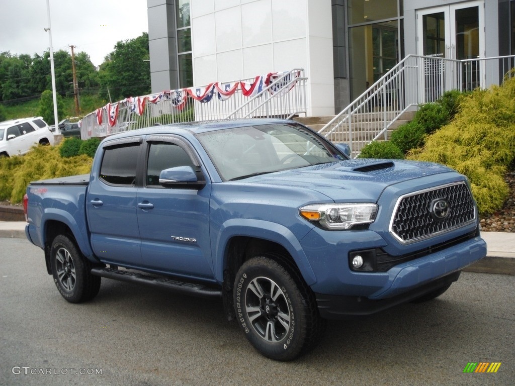 2019 Tacoma TRD Sport Double Cab 4x4 - Cavalry Blue / Black photo #1
