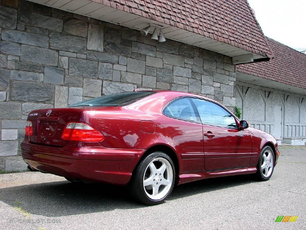 Bordeaux Red Metallic 2002 Mercedes-Benz CLK 430 Coupe Exterior Photo #14440483