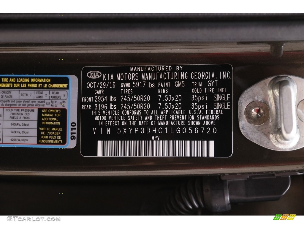 2020 Telluride EX AWD - Dark Moss / Gray photo #26