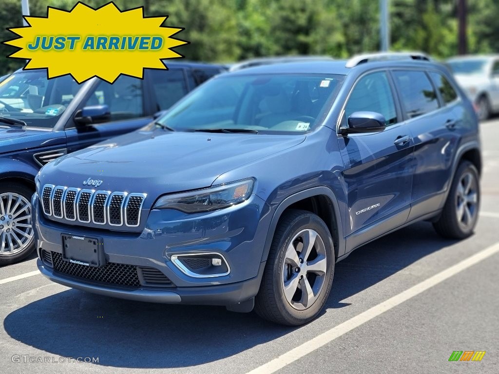 2019 Cherokee Limited 4x4 - Blue Shade Pearl / Black/Ski Grey photo #1