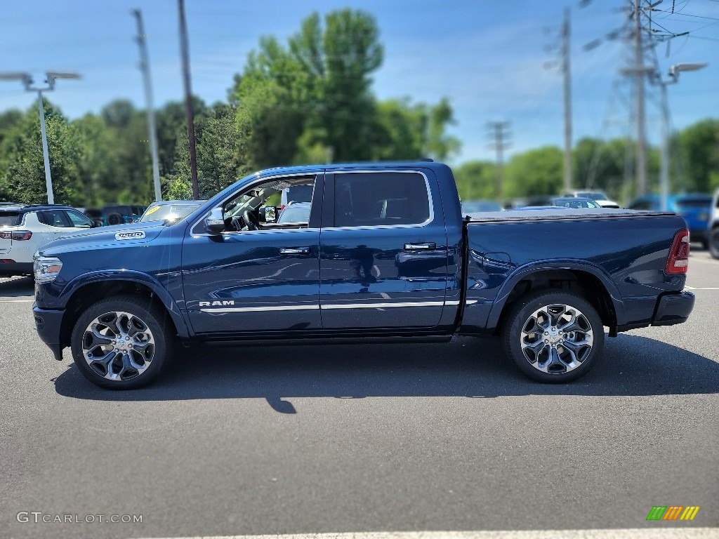 Blue Shade Pearl 2022 Ram 1500 Limited Crew Cab 4x4 Exterior Photo #144407844