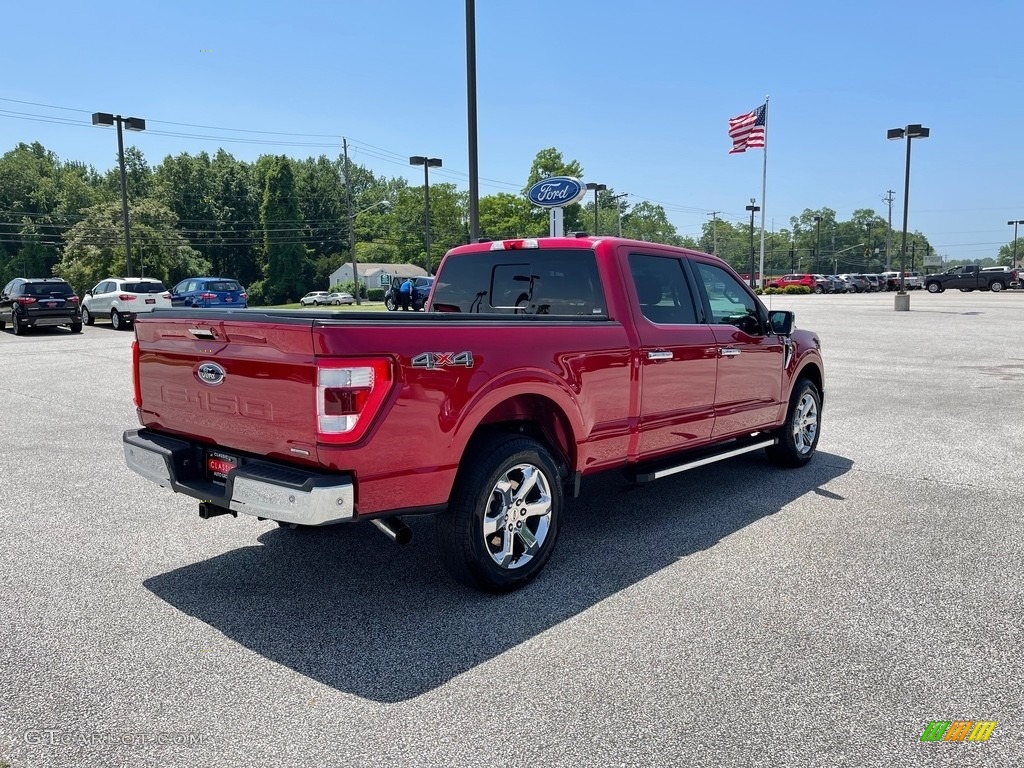 2021 F150 Lariat SuperCrew 4x4 - Rapid Red / Black photo #5