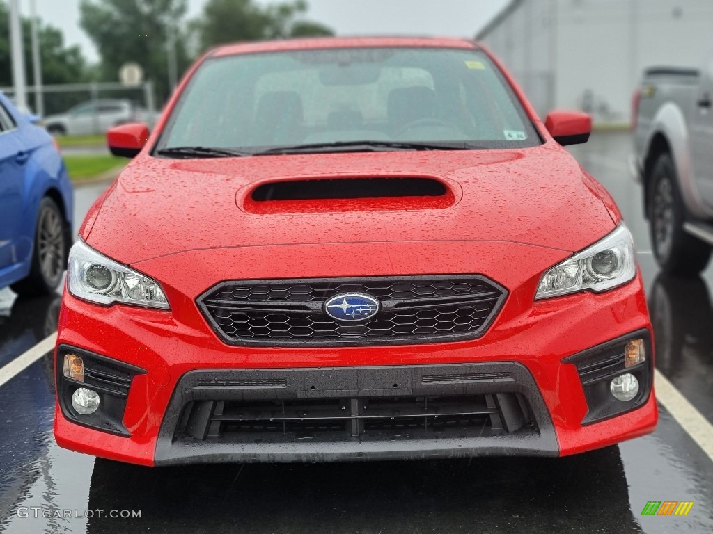 2021 WRX Premium - Pure Red / Carbon Black photo #2