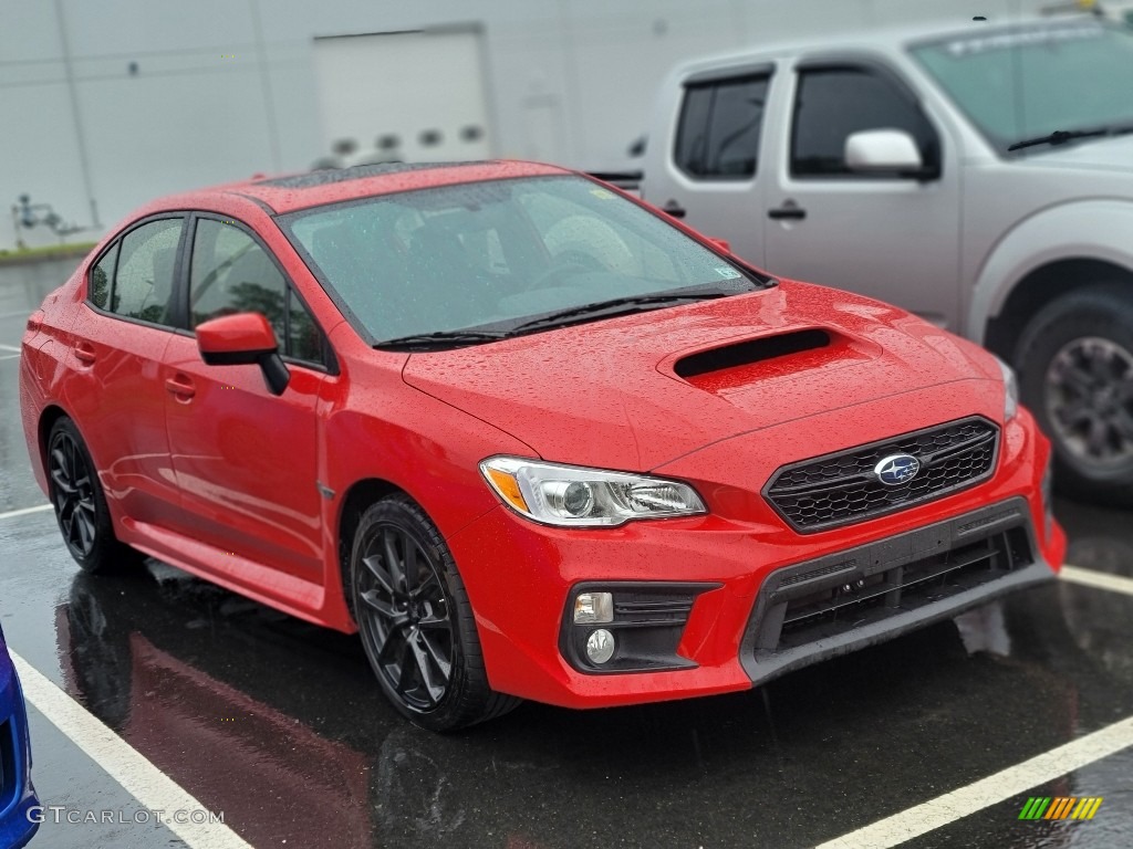 Pure Red 2021 Subaru WRX Premium Exterior Photo #144411160