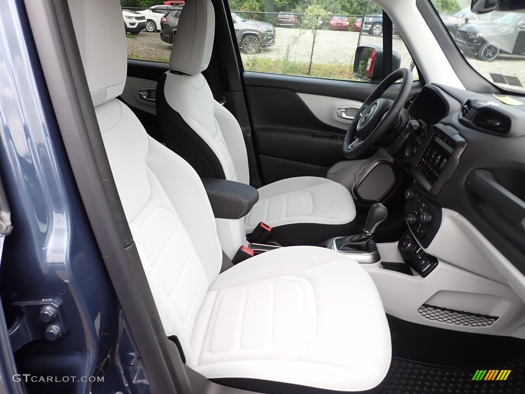 Black/Ski Gray Interior 2022 Jeep Renegade Latitude 4x4 Photo #144411340