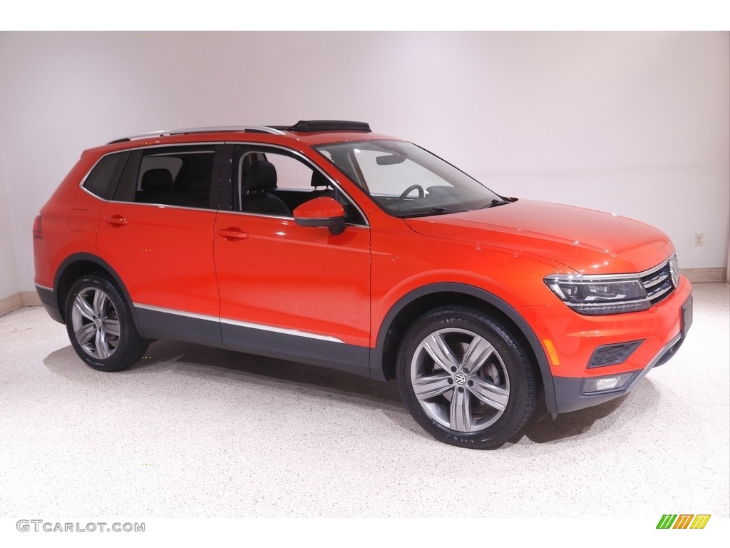 2018 Tiguan SEL Premium 4MOTION - Habanero Orange Metallic / Titan Black photo #1