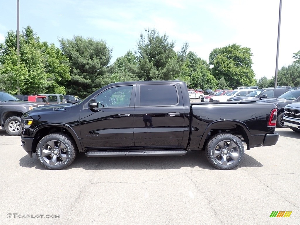 Diamond Black Crystal Pearl 2022 Ram 1500 Big Horn Built-to-Serve Edition Crew Cab 4x4 Exterior Photo #144412162
