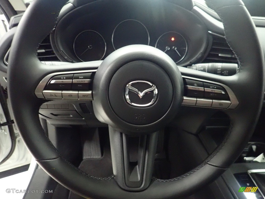 2022 Mazda CX-30 S Select AWD Black Steering Wheel Photo #144412735