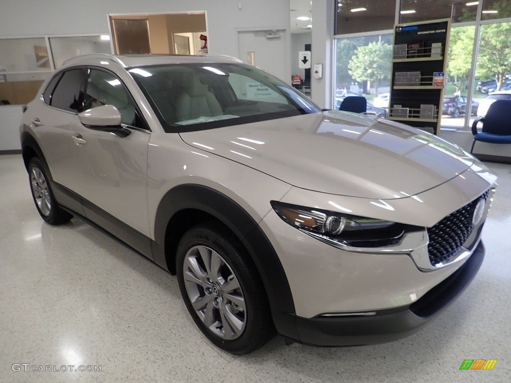 2022 CX-30 S Premium AWD - Platinum Quartz Metallic / White photo #9