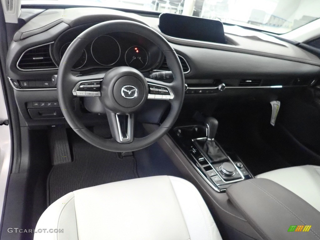 White Interior 2022 Mazda CX-30 S Premium AWD Photo #144413119