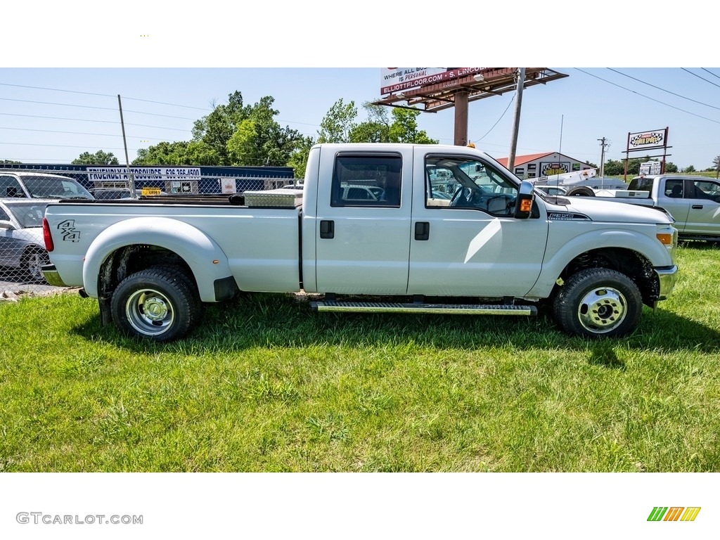 Oxford White 2014 Ford F350 Super Duty XL Crew Cab 4x4 Dually Exterior Photo #144413206